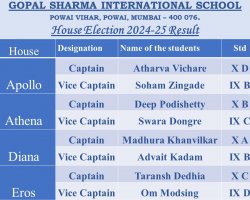 School and House Elections 2024-25